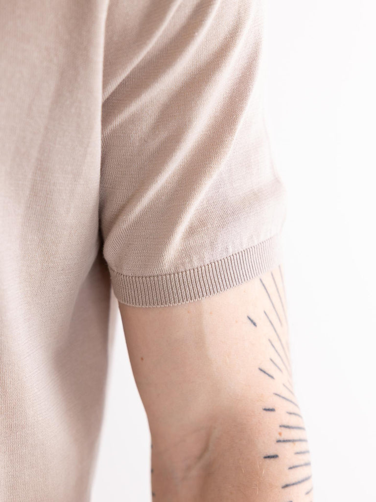 T-shirt Uomo Pakse in filo beige PAKSE 050BEIGE PEOPLE OF SHIBUYA 