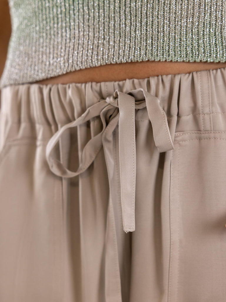 Pantalone cargo donna taupe PTKD09170 V1TAUPE AKEP 
