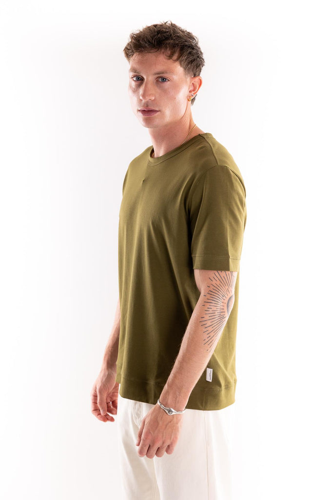T-shirt girocollo verde marcio F012 VERDE MARCIO PAOLO PECORA 