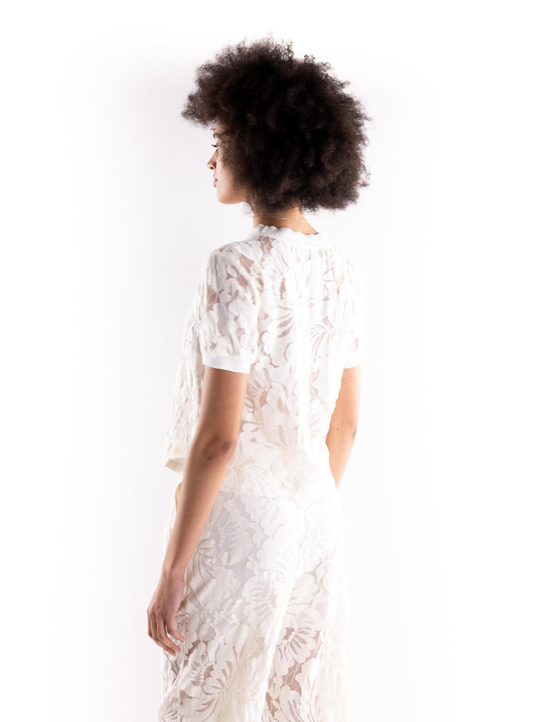 Maglia donna effetto pizzo panna SERIDIA 044 H2O 