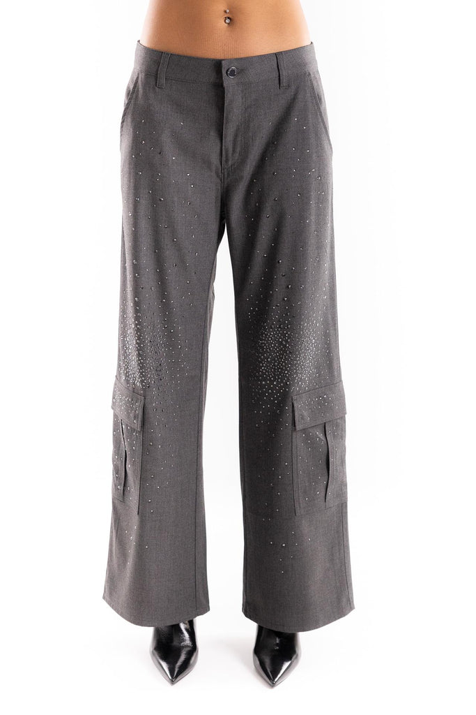 Pantalone cargo antracite strass 17FW25 ANTRACITE ROSSANO PERINI 