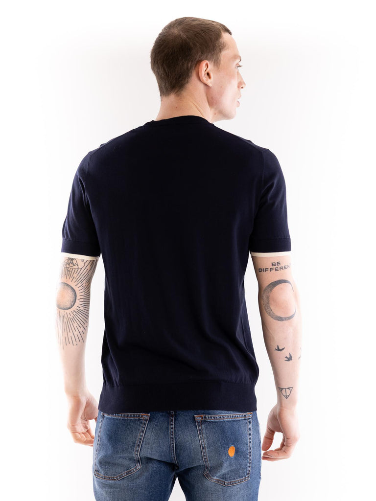 Maglia uomo girocollo in filo kaki