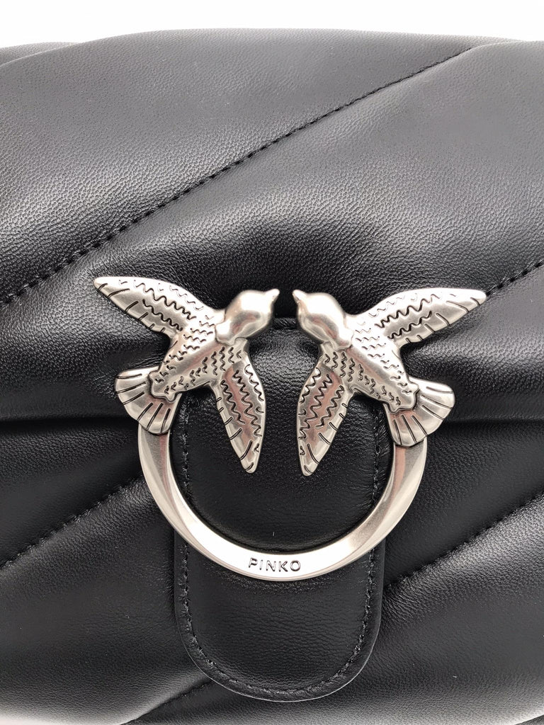 Borsa media love puff maxi quilt nera 100038 A0F2-Z99ONERO PINKO 