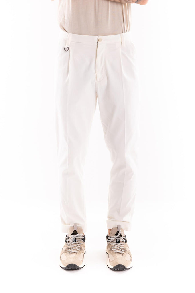 Pantalone japan panna B121 PANNA PAOLO PECORA 