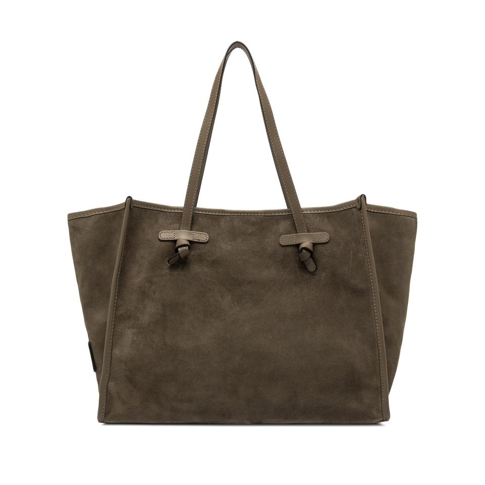 Borsa Marcella in pelle scamosciata daino BS8990 TAUPE GIANNI CHIARINI 