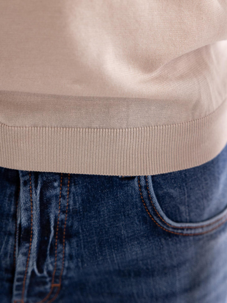 T-shirt Uomo Pakse in filo beige PAKSE 050BEIGE PEOPLE OF SHIBUYA 