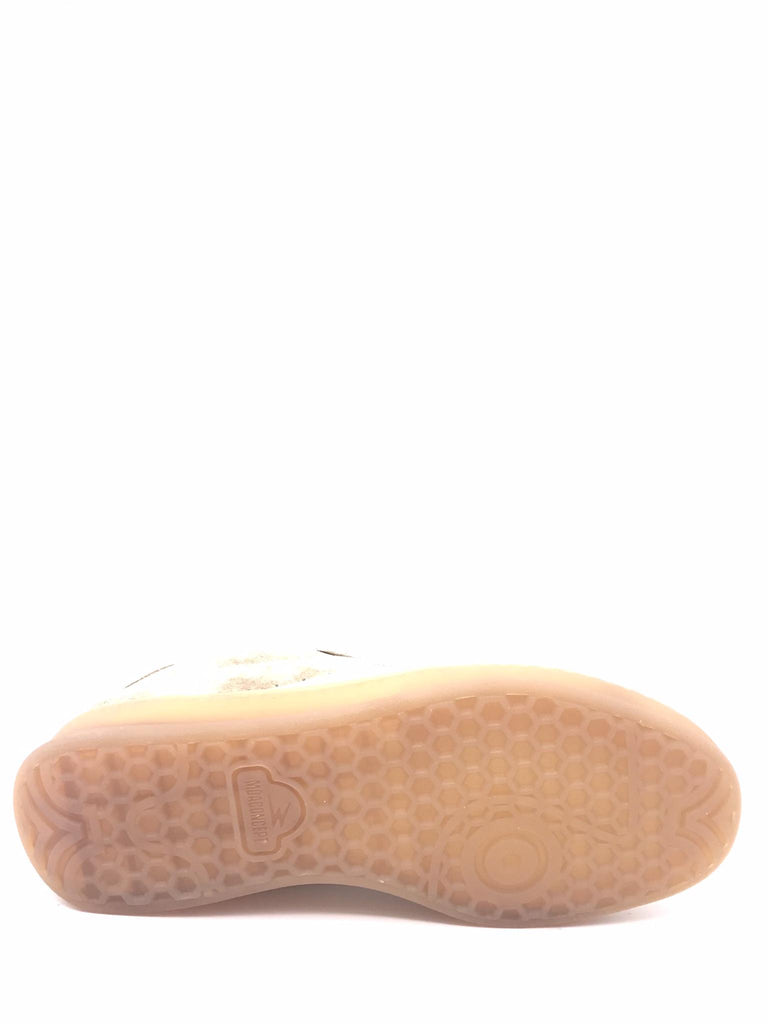 Sneakers donna retrò in crosta beige slavata CL064 BEIGE MOACONCEPT 