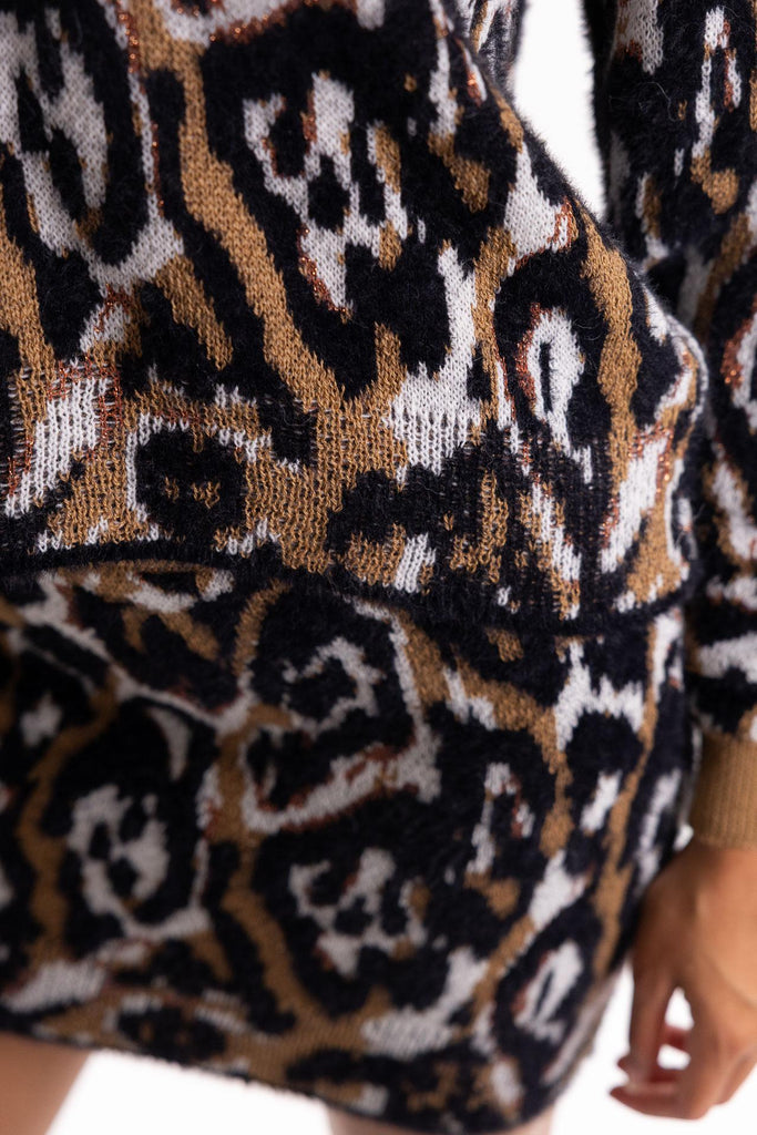Maglione jacquard maculato MGKD11013 MACULATO AKEP 