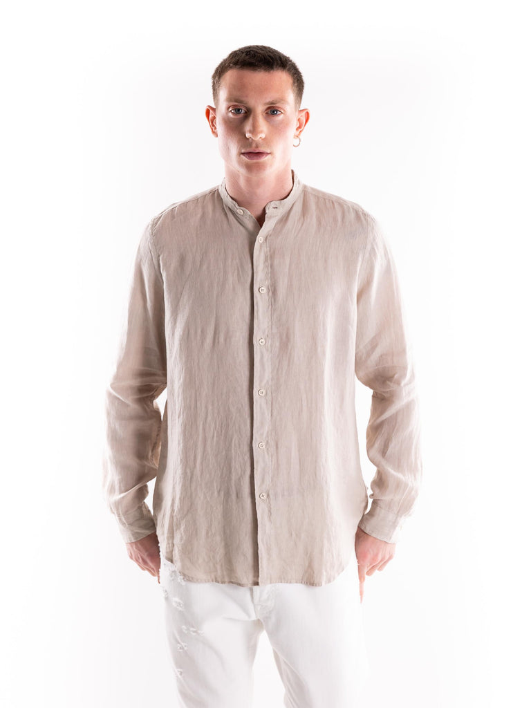 Camicia uomo  in lino beige PRIMULA 554BEIGE PORTOFIORI 