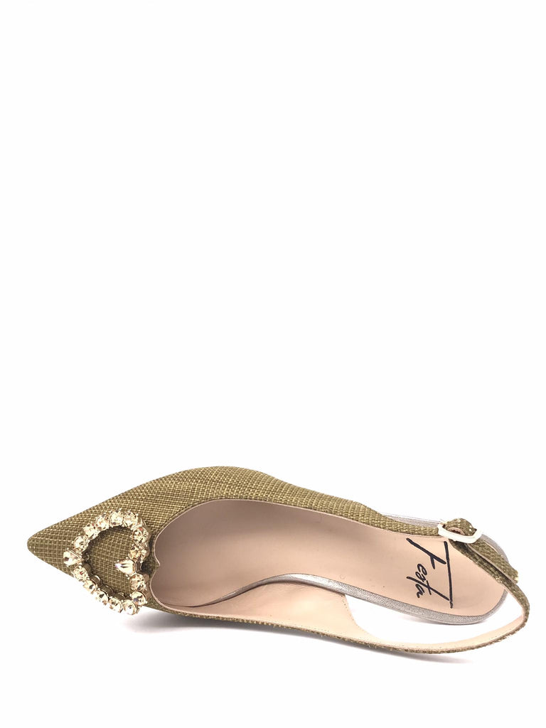 Chanel donna rafia color kaki