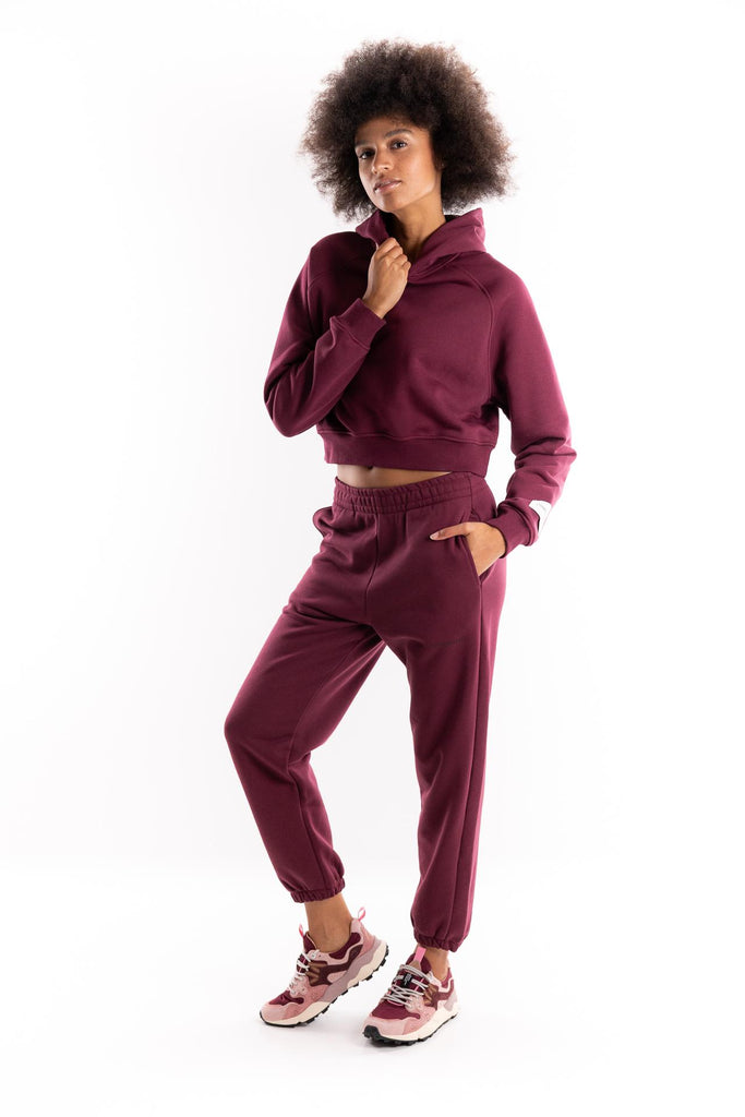 Pantalone basico con elastico al fondo bordeaux HMABW01945 RS02BORDEAUX HINNOMINATE 