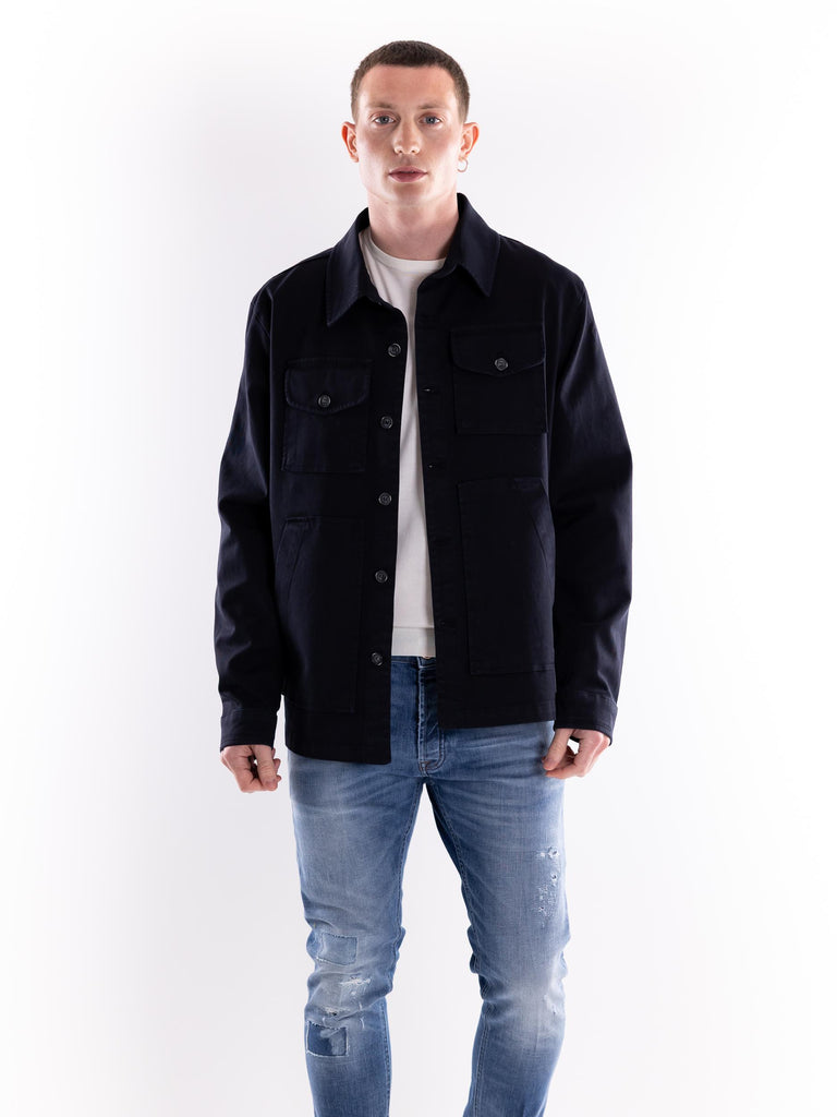 Over shirt uomo blu S5U507 BLU THE EDITOR 