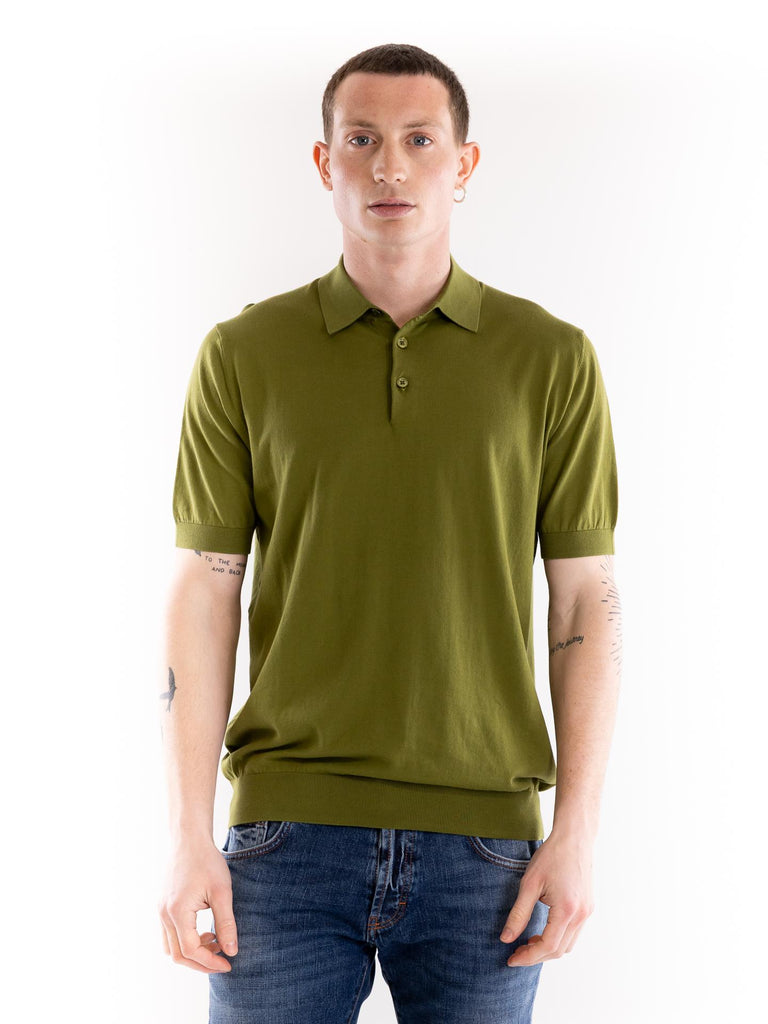 Maglia polo uomo oliva A007 F1005360 PAOLO PECORA 