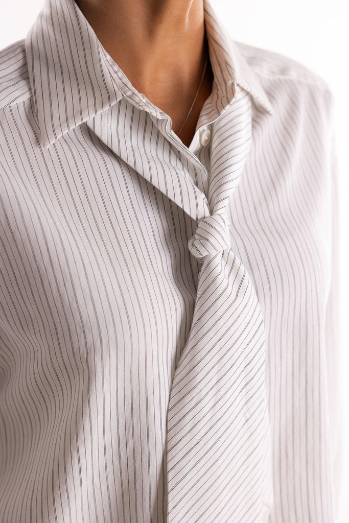 Camicia crop Duke bianca 2523116151200 003BIANCA MARELLA 