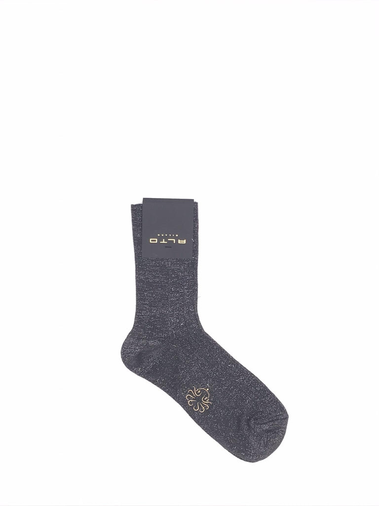 Calzini corti lurex antracite AM0092DC 002ANTRACITE ALTO MILANO 