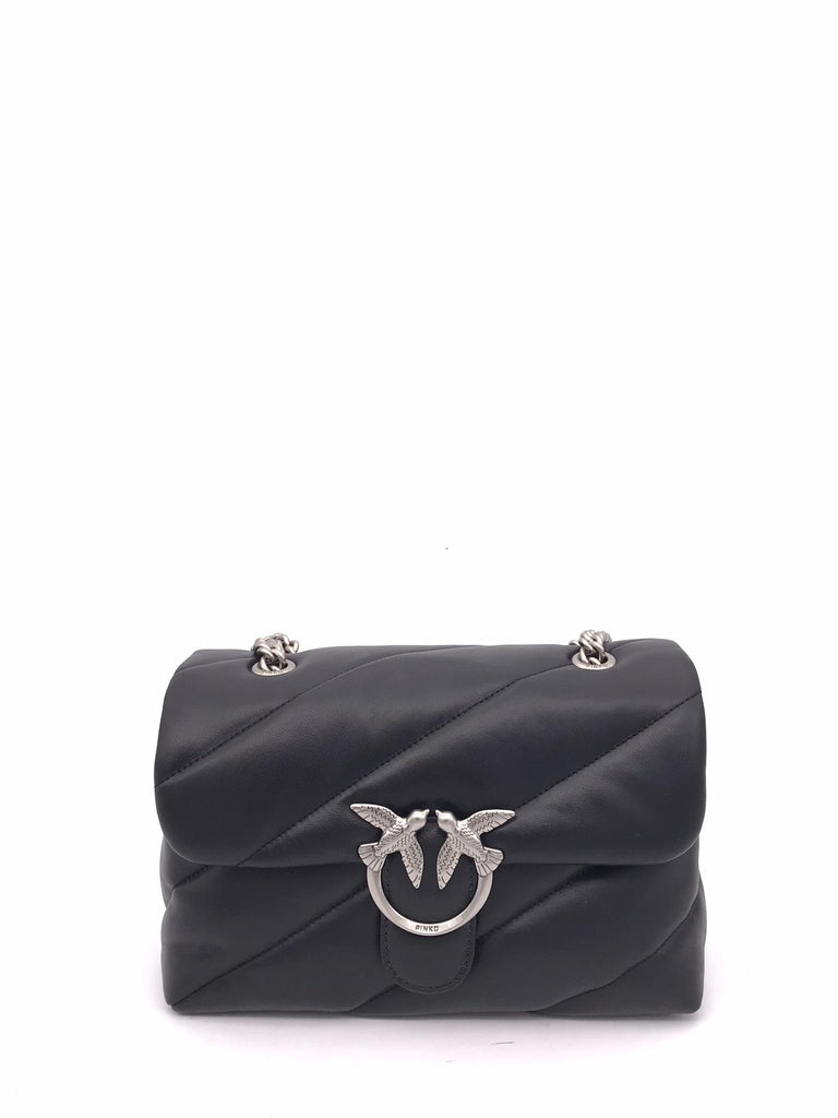 Borsa media love puff maxi quilt nera 100038 A0F2-Z99ONERO PINKO 