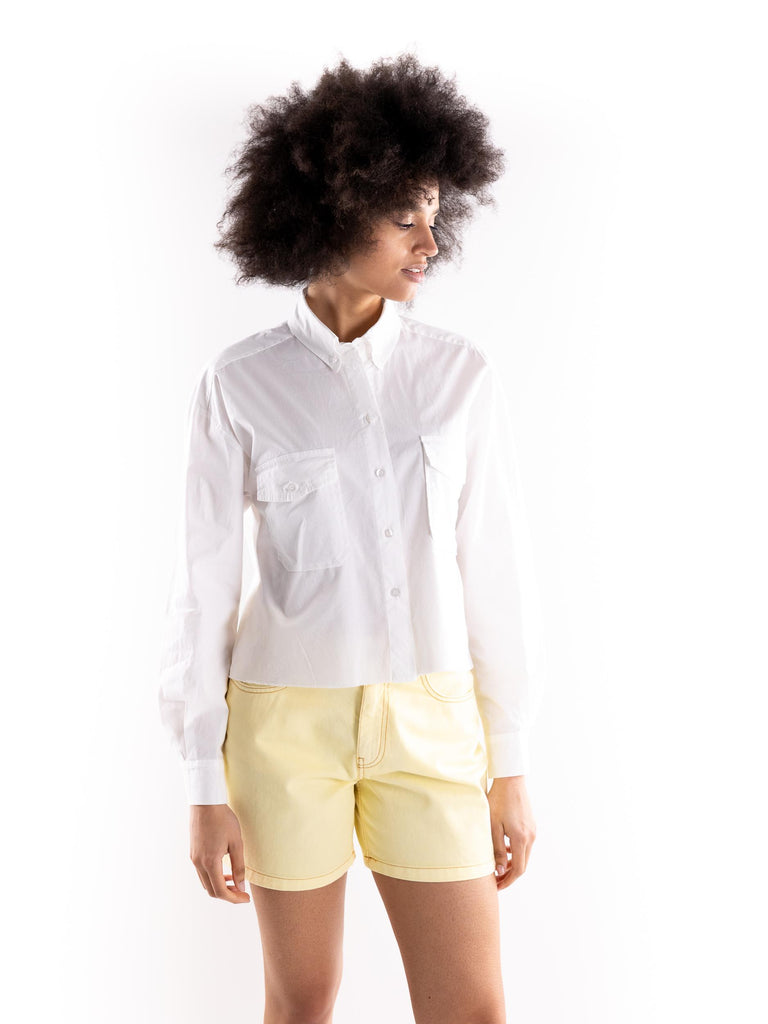 Camicia over bianca BUS25116 BIANCO BRAND UNIQUE 