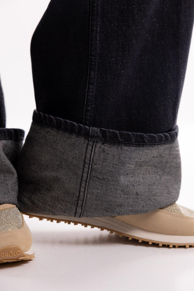 Jeans a palazzo Niki nero W2F5033 NERO DON THE FULLER 