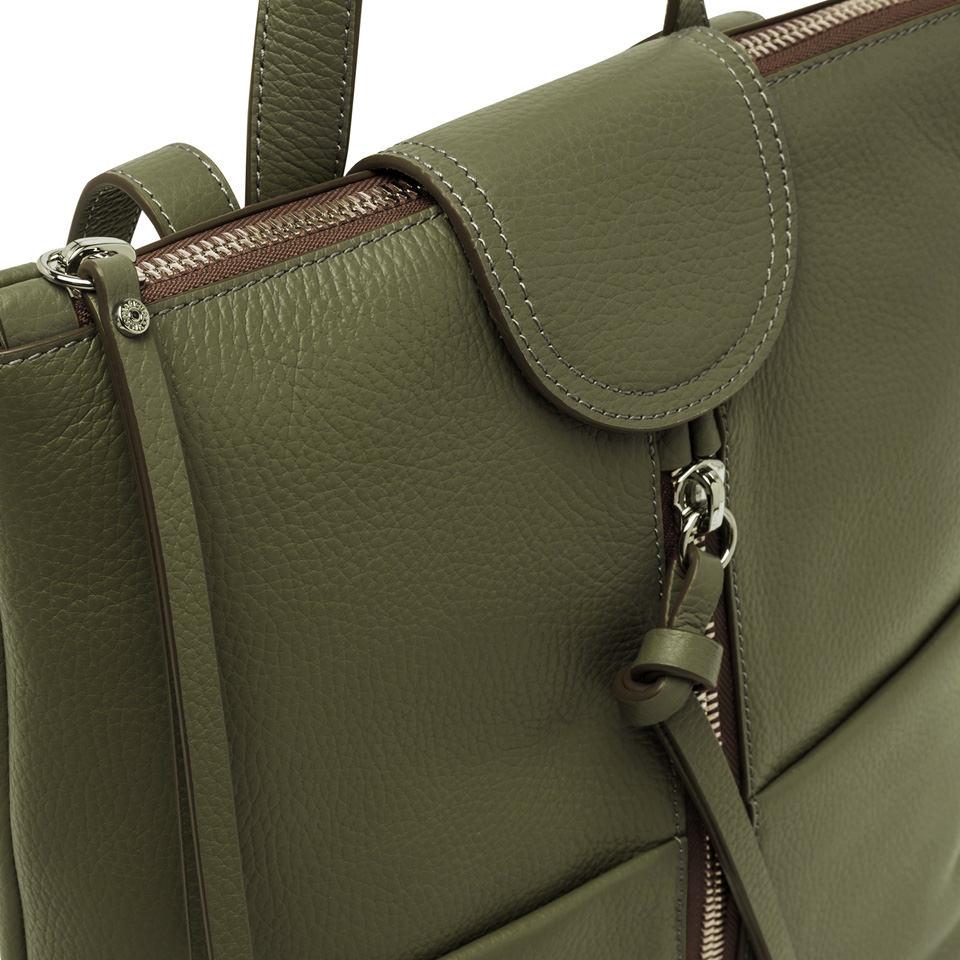 Zaino Giada in pelle bottalata deep fir ZN7040 VERDE GIANNI CHIARINI 