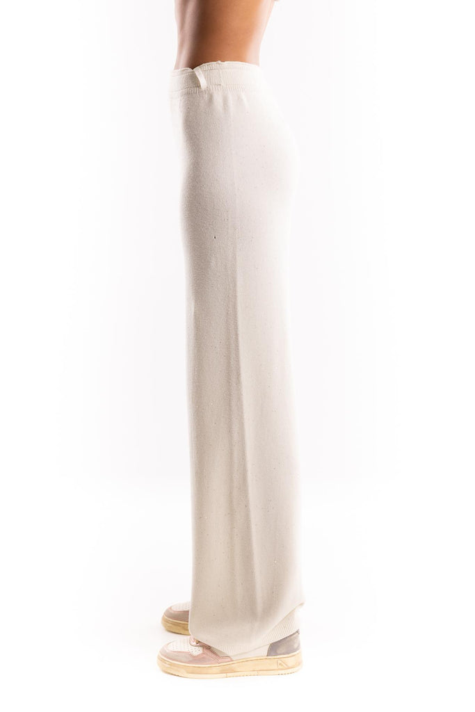 Pantalone dritto strass color burro HMABW02317 BI04BURRO HINNOMINATE 