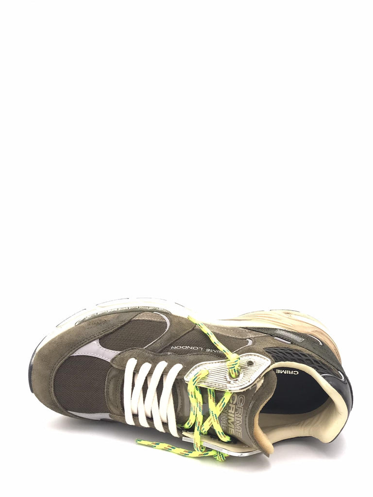 Sneakers Fugitive verde militare 11301 MILITARE CRIME LONDON 