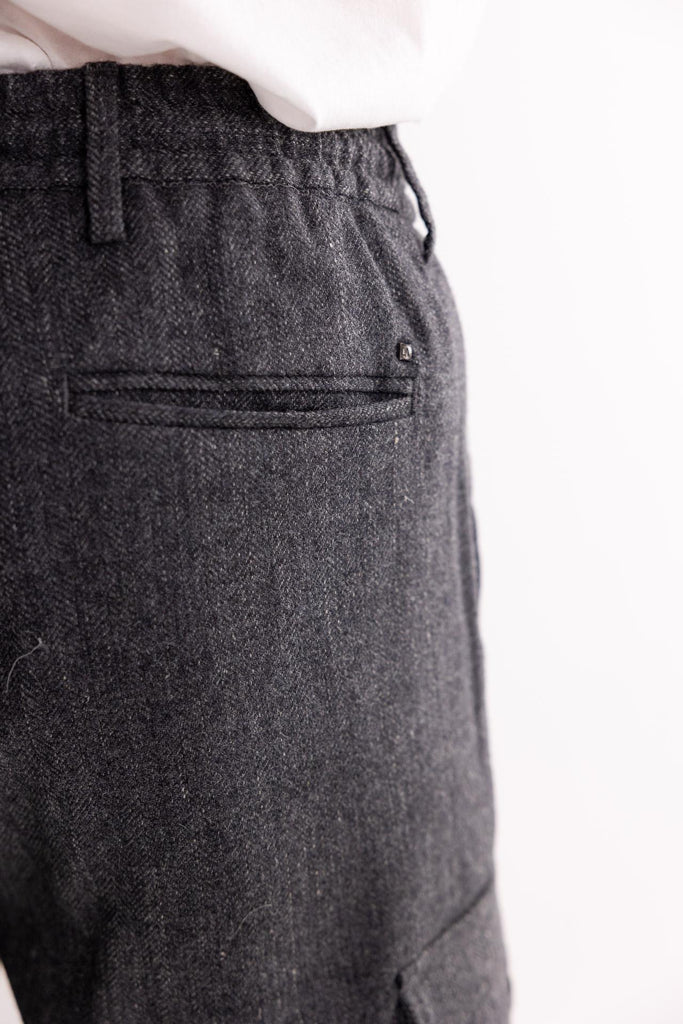 Pantalone cargo misto lana antracite OF1F2W5P033 ANTRACITE OUTFIT 