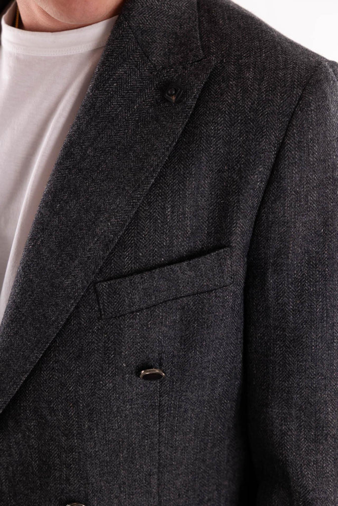 Giacca il Gobbo misto lana antracite OF1F2W5G014 ANTRACITE OUTFIT 
