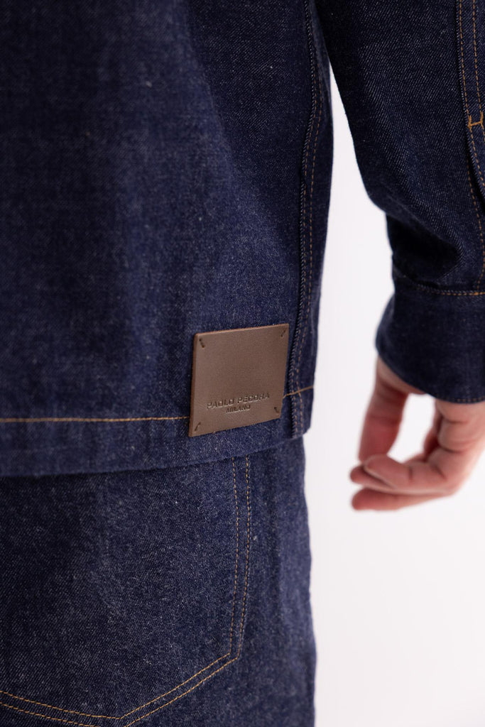 Giacca work in jeans blu O151 BLU PAOLO PECORA 