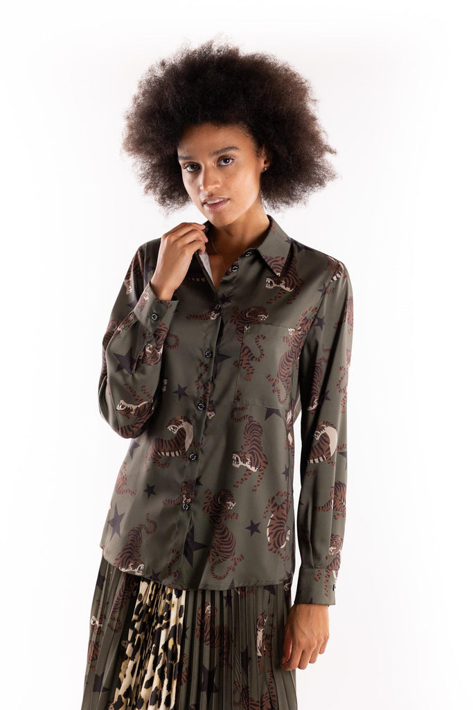 Camicia tiger print militare 15043 MILITARE 5 PROGRESS 