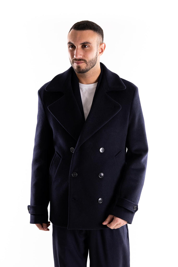 Caban corto blu W5U506 BLU THE EDITOR 