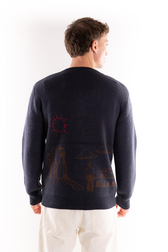 Maglia cardigan Cowbo blu TOCOM VRS COWBOBLU TOOCO 
