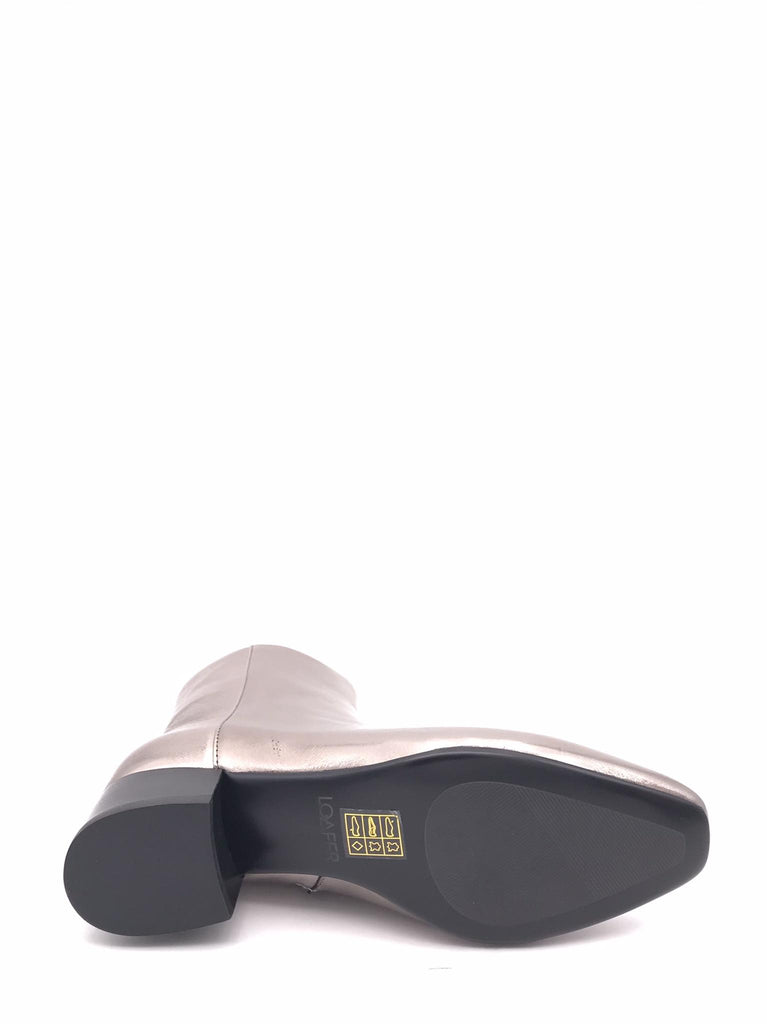 Tronchetto Jack in pelle laminata antracite JACK ANTRACITE LOAFER 
