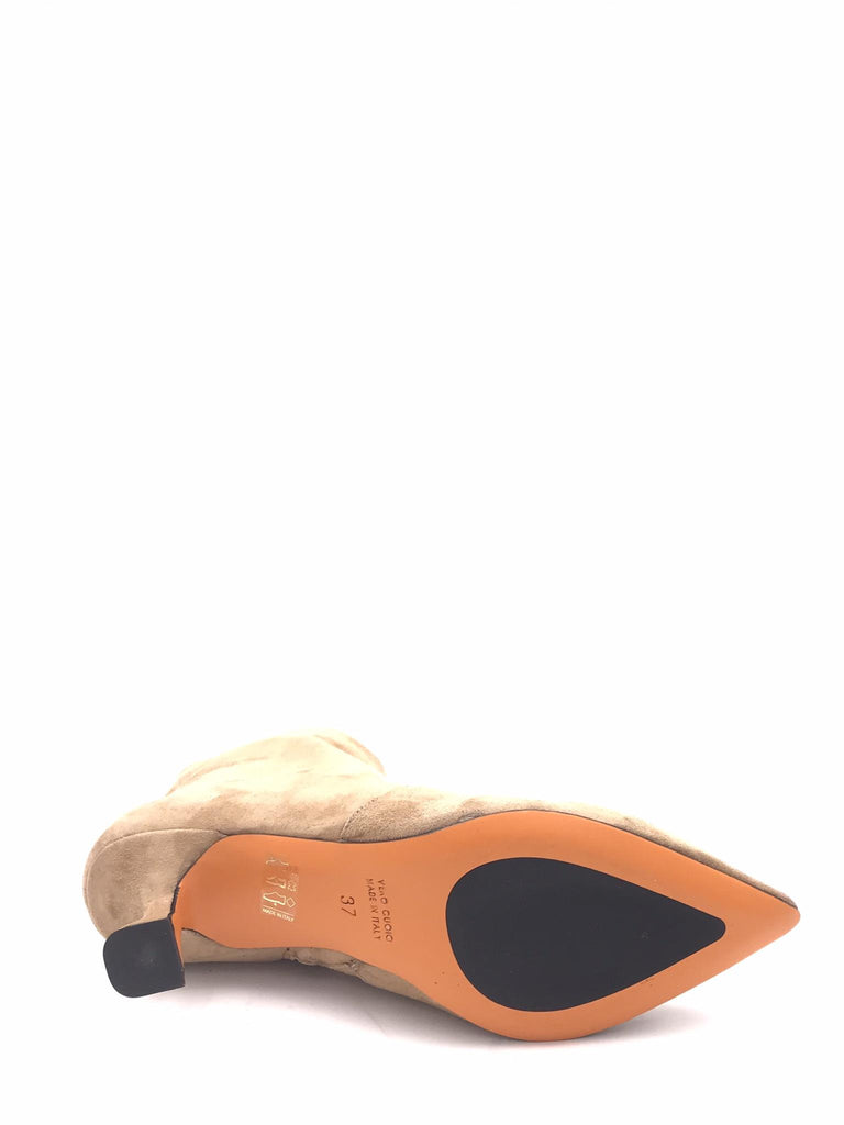 Tronchetto Agata in camoscio dember SR1086 BEIGE ZULIAN 