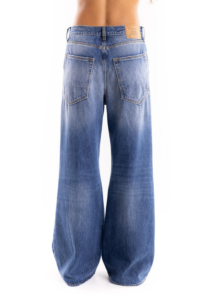 Jeans Nina a palazzo blu 3105T1683496 3496BLU People 