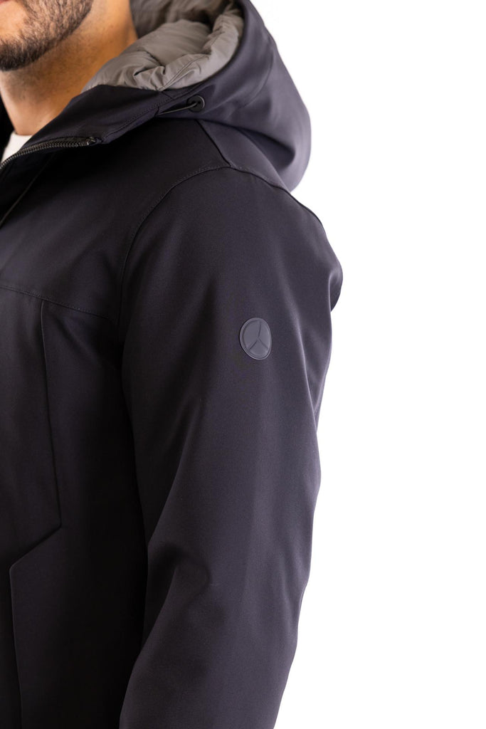 Piumino tecnico lungo Mitake blu MITAKE PM981BLU PEOPLE OF SHIBUYA 