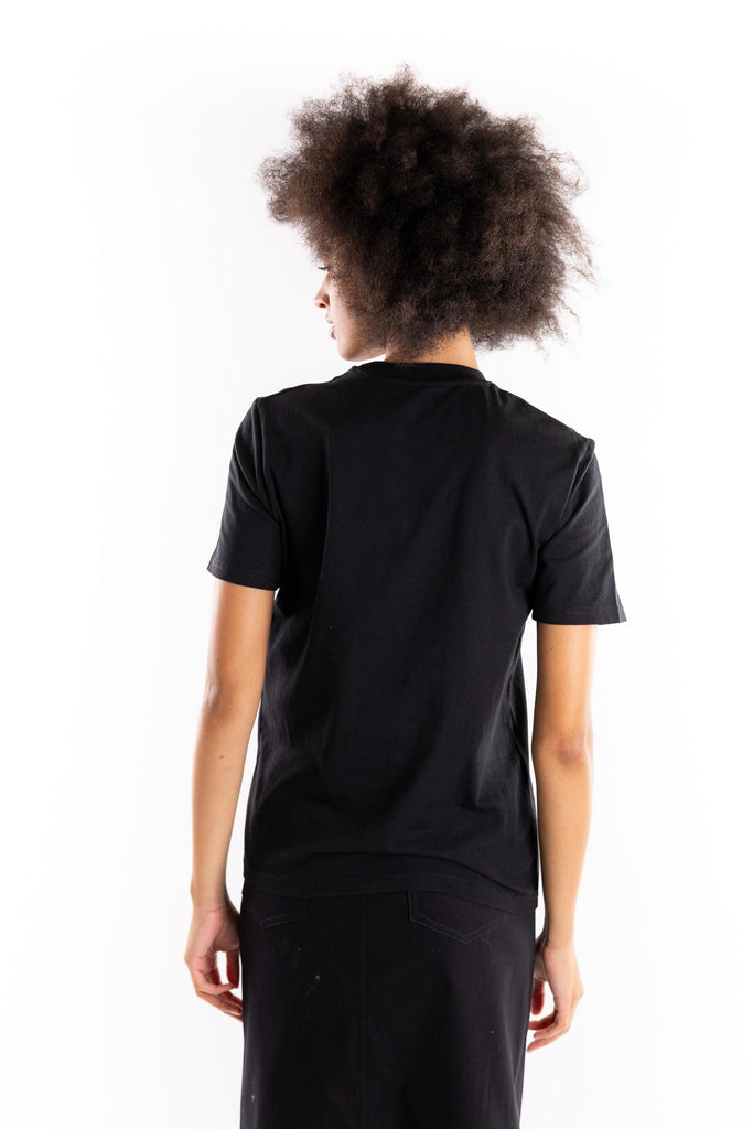 T-shirt in cotone con stampa nuit TSBAS 938NERO ELITE' 