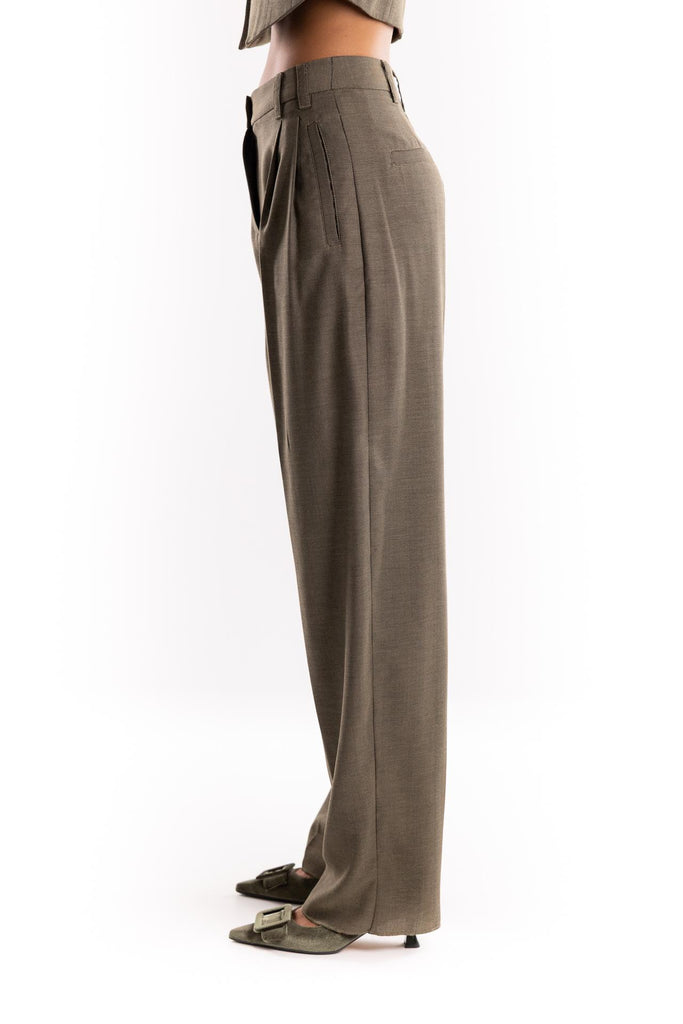 Pantalone Hull carrot in saglia verde 2523136161200 002VERDE MARELLA 
