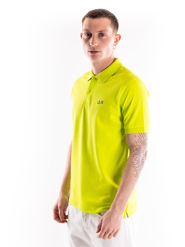 Polo logo beach giallo acido A35140 GIALLO ACIDO SUN 68 