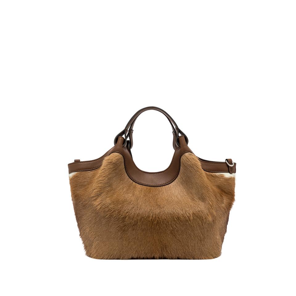 Borsa Dua media cavallino naturale BS12019 NATURALE GIANNI CHIARINI 