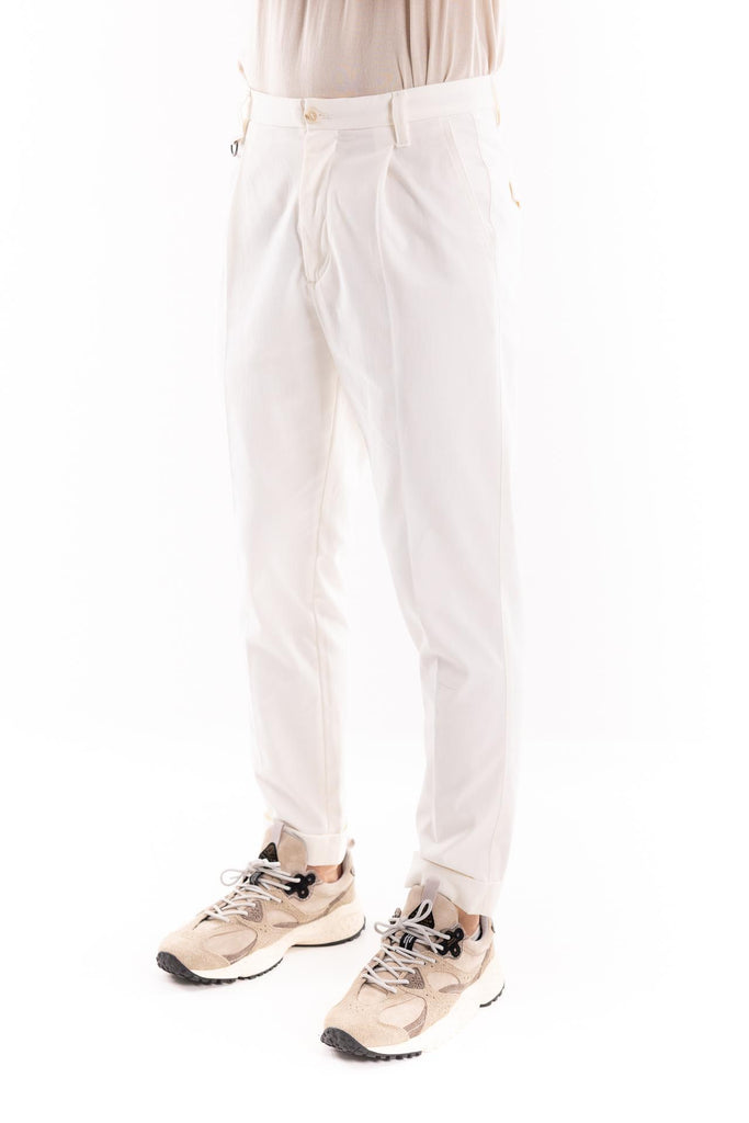 Pantalone japan panna B121 PANNA PAOLO PECORA 