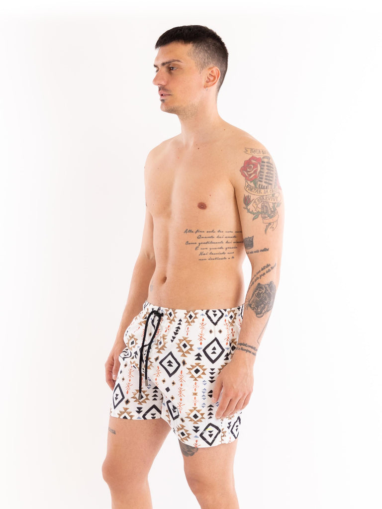 Pantaloncino uomo classic beachwear Uxmal bianco MCLB UXMALMULTICOLOR TOOCO 