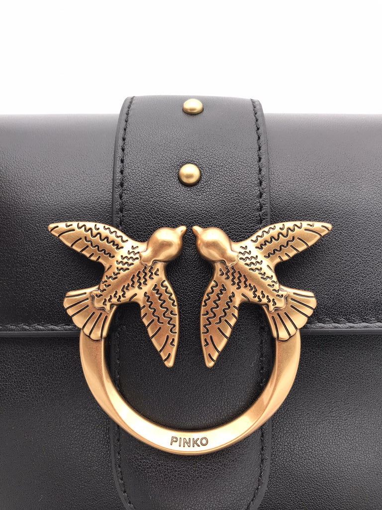 Borsa love one mini slouchy nera 104340 A0QONERO PINKO 