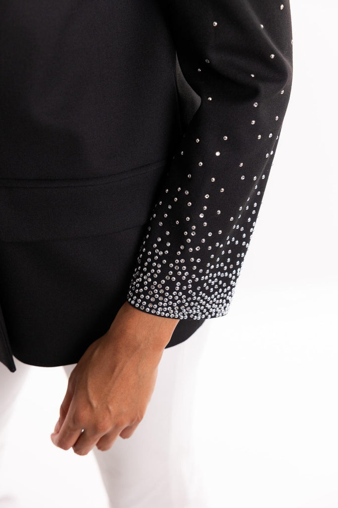 Giacca blazer nera con strass 2523046152200 NERO MARELLA 
