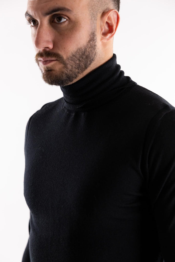 Maglia lupetto finezza 16 blu scuro A003 NERO PAOLO PECORA 