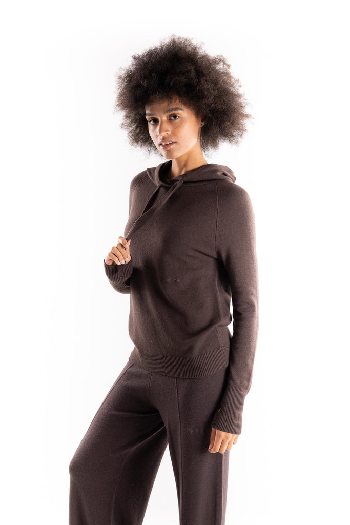 Maglia con cappuccio color moro HMABW02120 TESTA DI MORO HINNOMINATE 