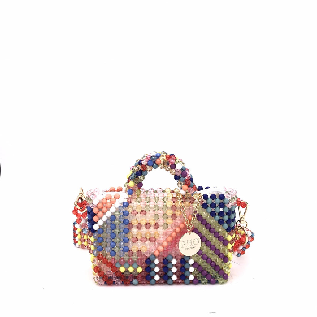 Mini borsa di perle multicolor 8021050 MULTICOLOR PHO FIRENZE 
