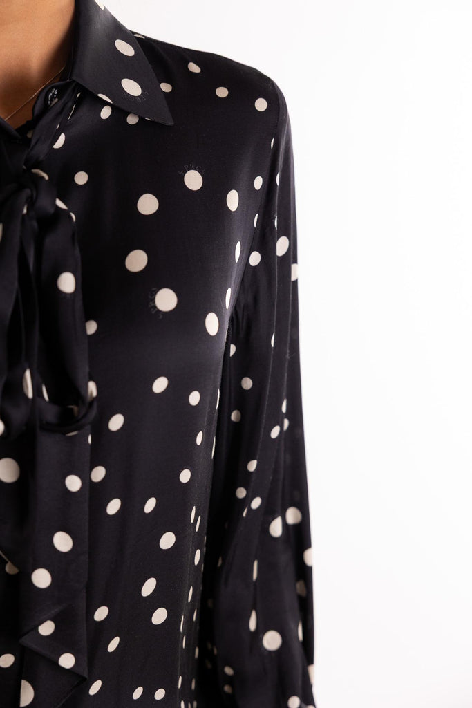Camicia black pois 15053 NERO 5 PROGRESS 