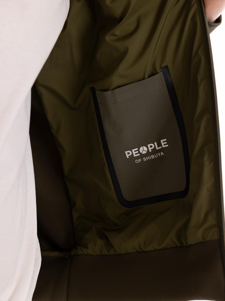 Giubbino New in tessuto tecnico verde militare NEW 850MILITARE PEOPLE OF SHIBUYA 