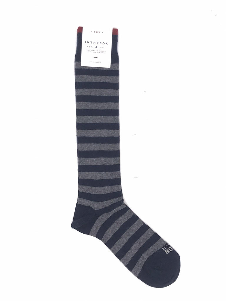 Calzini stripe rugby new verde blu-grigio scuro FW250041 BLU-GRIGIO IN THE BOX 