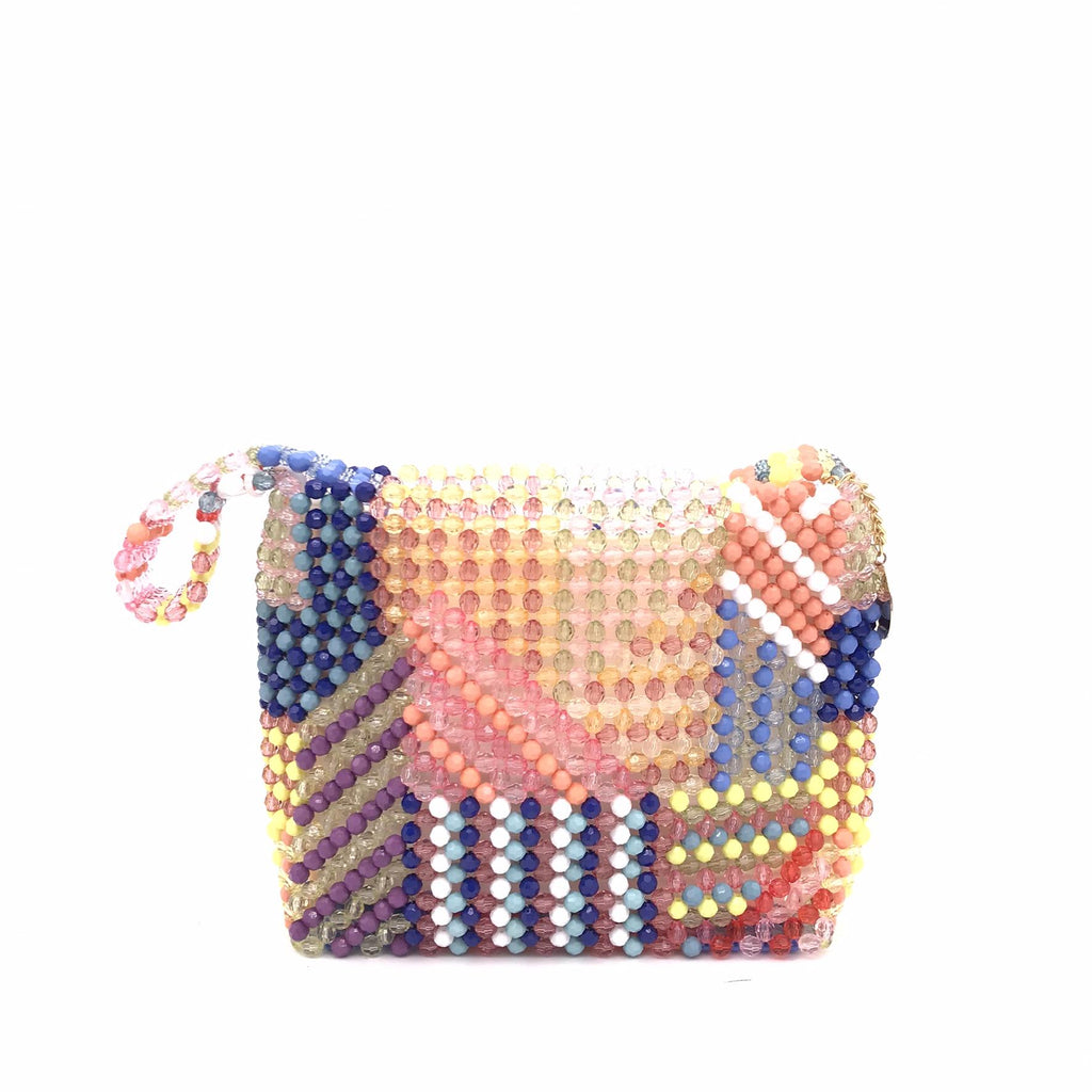 Borsa di perle multicolor a spalla 8021051 MULTICOLOR PHO FIRENZE 